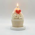 Heart Cupcake Candle