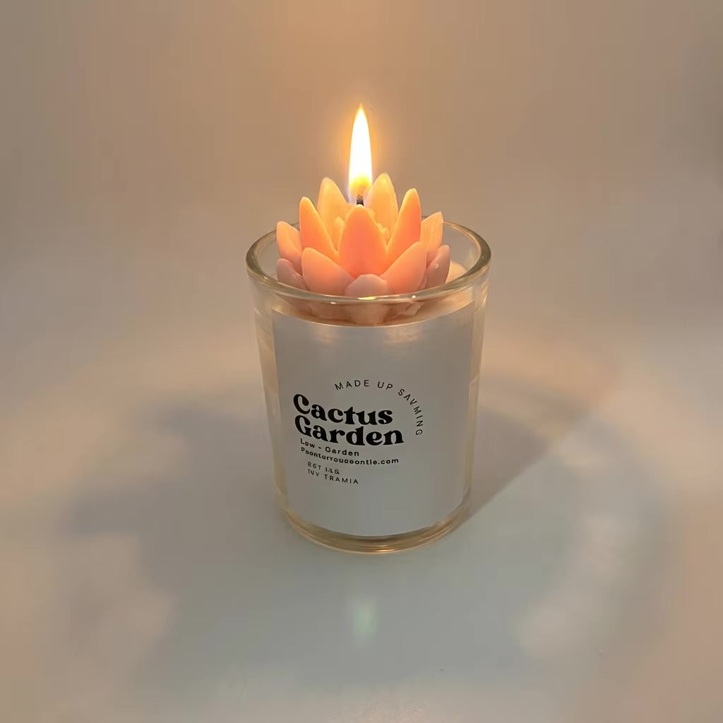 Cactus Garden Mini Container Candle