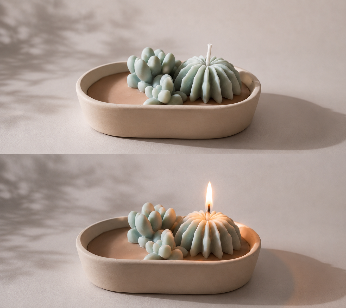 Cactus Garden Tray Candle